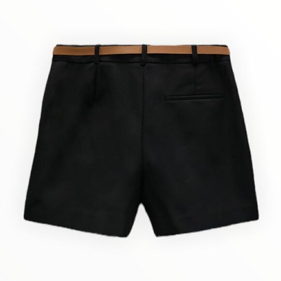 ZARA | Black | SHORTS WITH DARTS - Picture 3 of 12